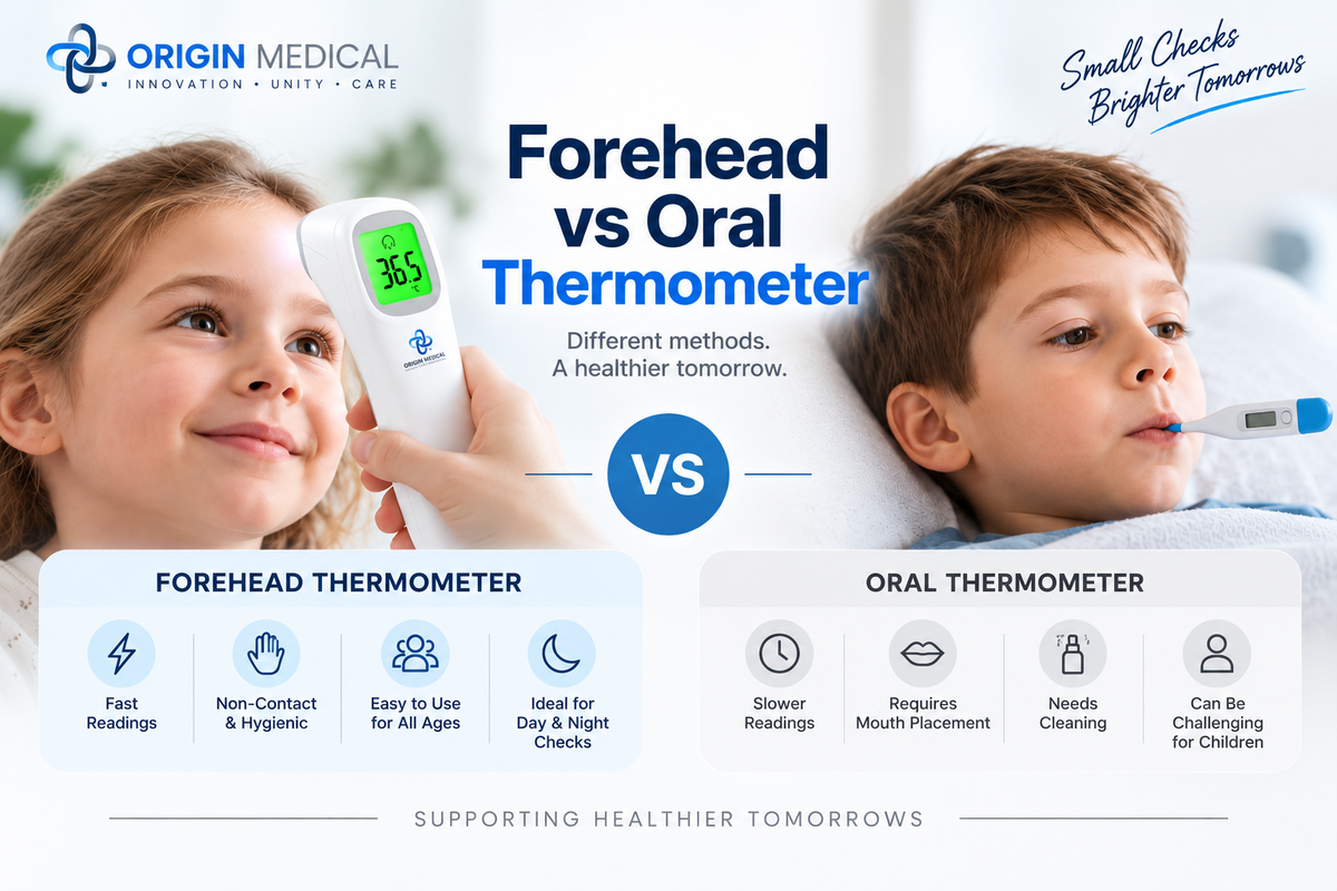 Forehead Thermometer vs Oral Thermometer: Which Is Better for Home Temperature Checks?
